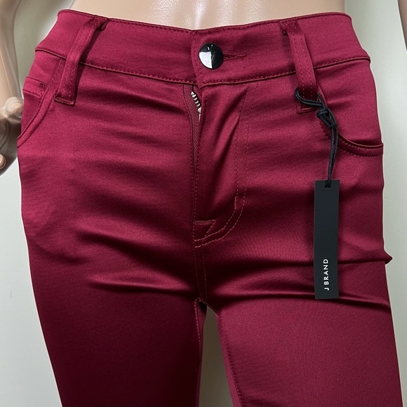 NEW J BRAND FLARED SATIN PANTS - Picture 3 of 9